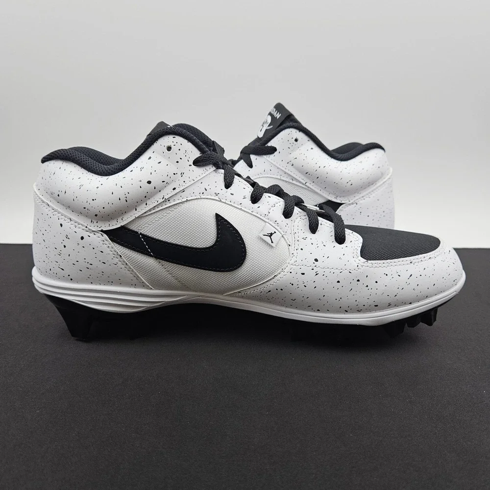 Jordan Stadium 90 MCS Baseball Cleats White Black Oreo HQ0210-100 Mens 13 NEW
